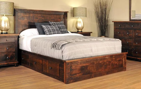 Solid Wood Storage Beds