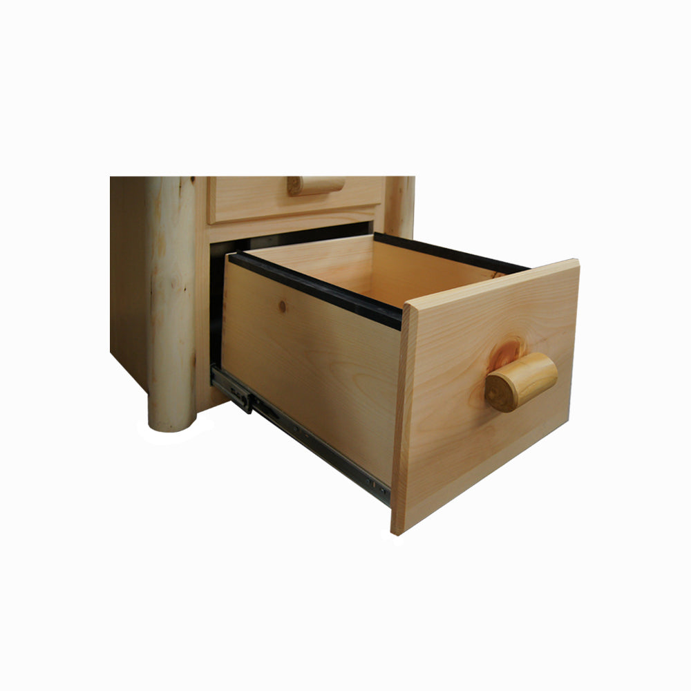 2 Drawer Log File Cabinet Open Bottom Drawer