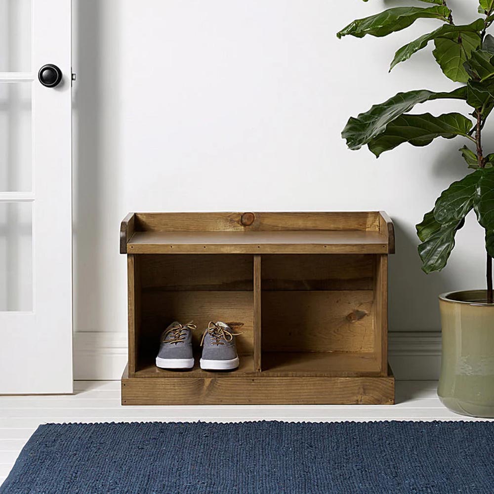 2 Cube Cubby Bench