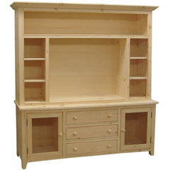 3 Drawer 2 Door Entertainment with Hutch
