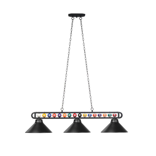 56" 3 Lamp Billiard Balls Lamp