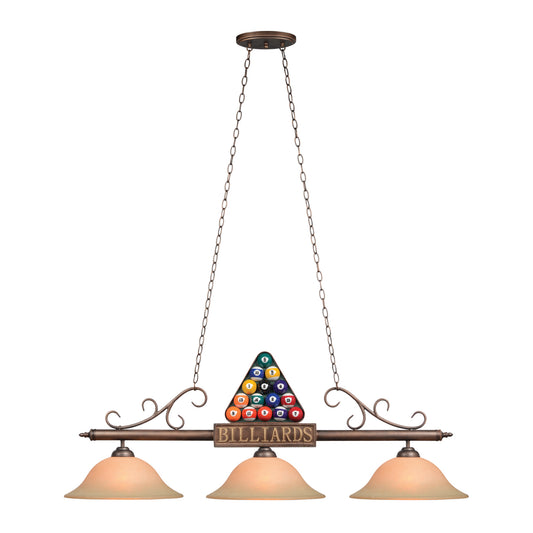 56" 3 Light Billiard Rack Lamp