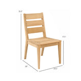 Teak Algarve Dining Side Chair (Pack of 2)