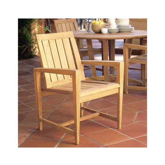Outdoor Teak Amalfi Dining Arm Chair