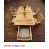 Teak Amalfi Rectangular Dining Set