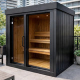 Astra Outdoor Cedar Sauna with SIP insulation
