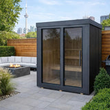 Astra Outdoor Cedar Sauna with SIP insulation