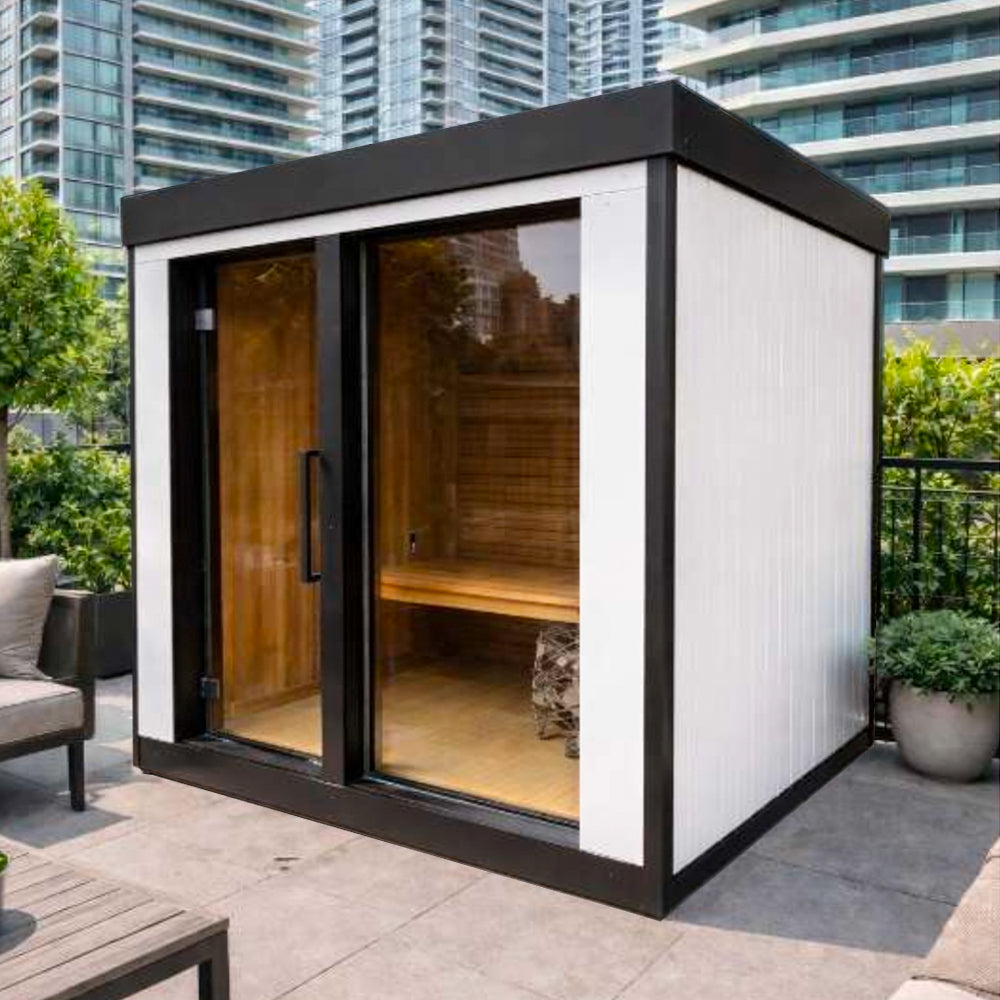 Astra Outdoor Cedar Sauna with SIP insulation • Log Furniture and More