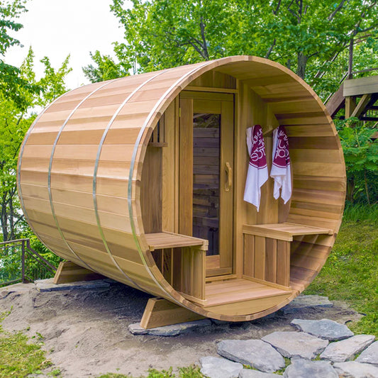 Customized Cedar Barrel Sauna