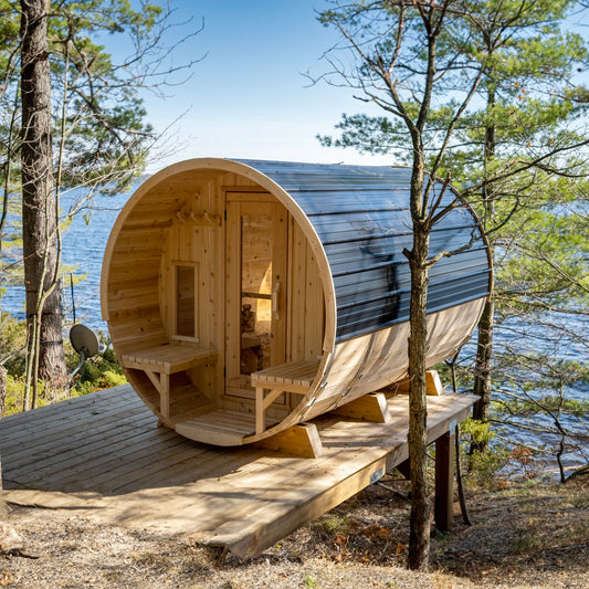 Customized Cedar Barrel Sauna