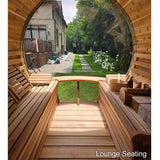 Barrel Sauna Lounge Seating