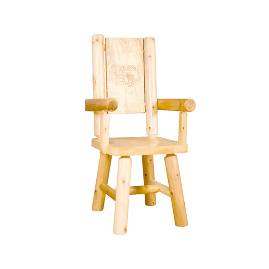 Branded Back Log Arm Chair