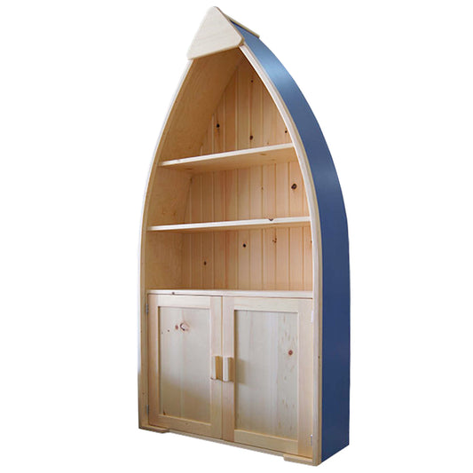 Canoe Bookcase with Doors