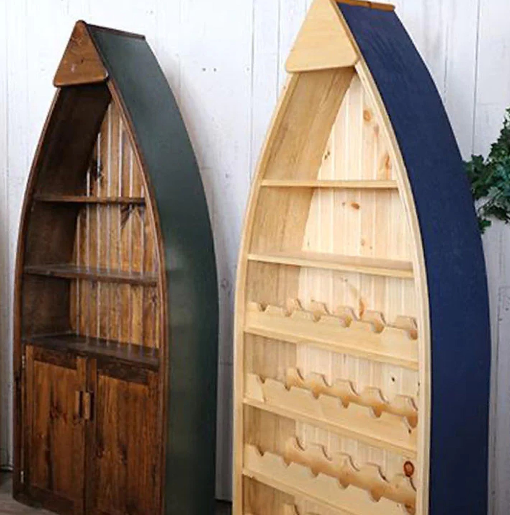 Canoe Bookcase and Wind Rack