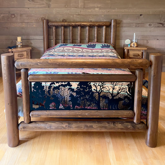 Chalet Log Bed (No Twin Size) 