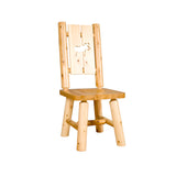 Cut Out Back Log Side Chair