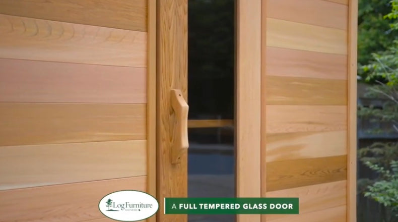 A full tempered glass door