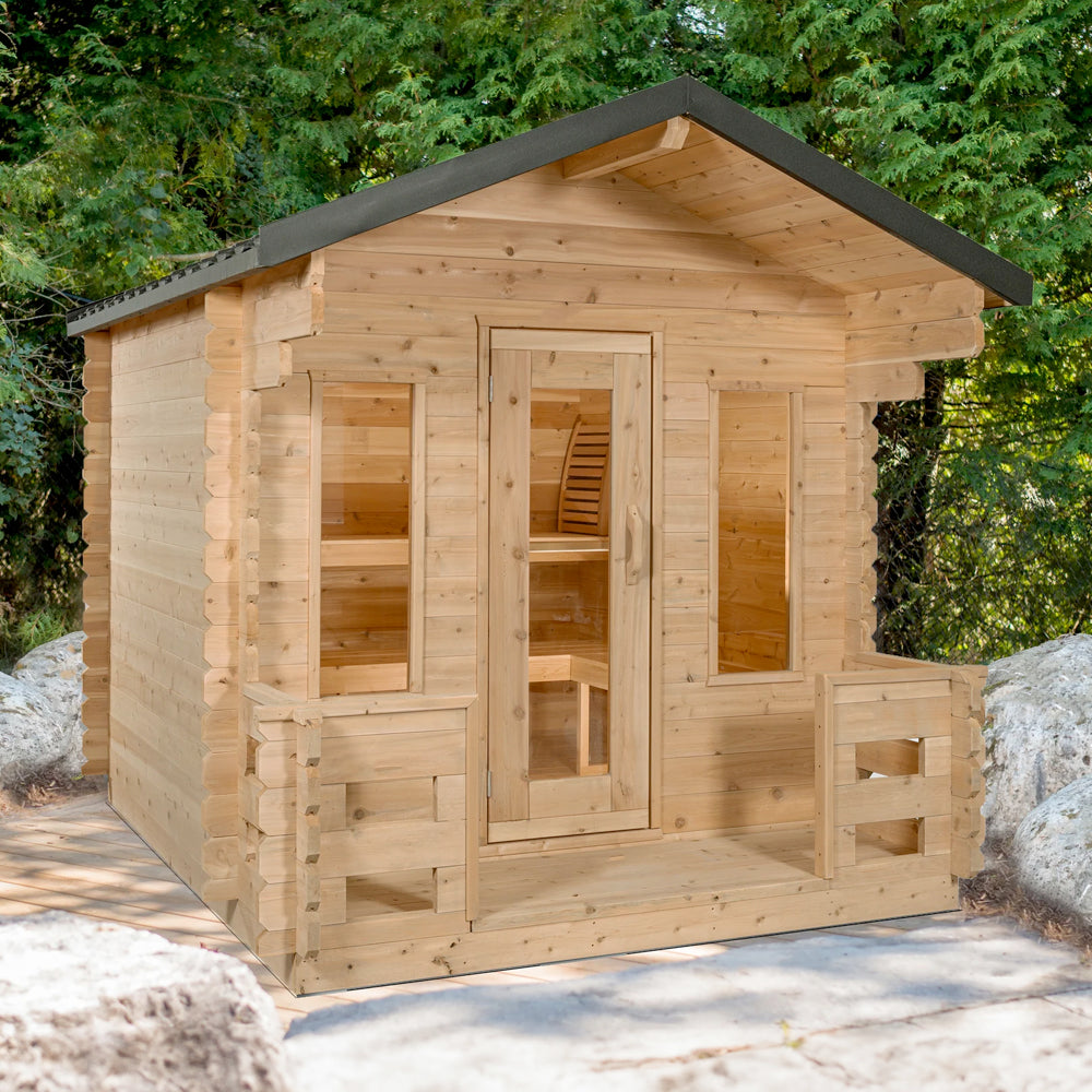 Georgian Sauna with Porch