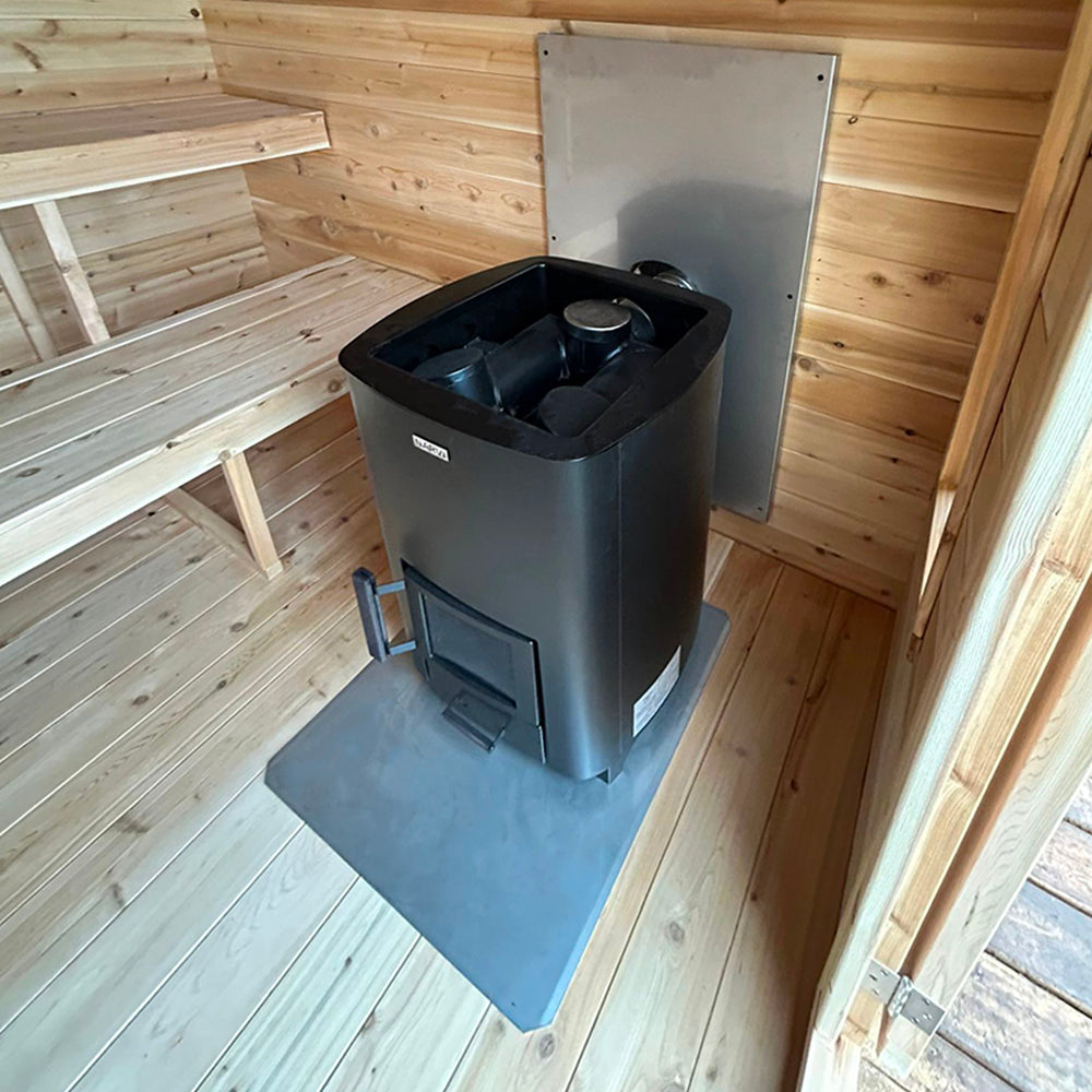 Georgian Cabin Sauna with Narvi Wood Heater