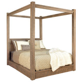 Prestige Peaks Canopy Bed with Stain