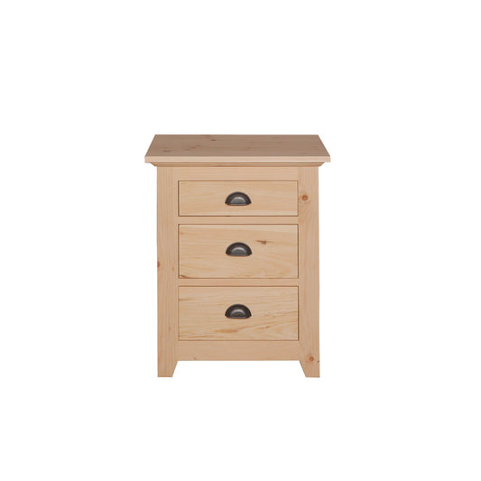 Homestead 3 Drawer Nightstand Unfinished