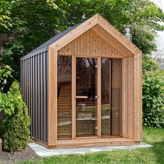 Hudson Outdoor Cedar Sauna with Insulation