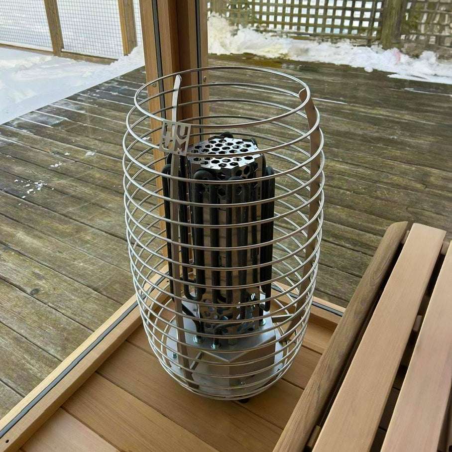 Orion Outdoor Cedar Sauna with Insulation • Log Furniture and More