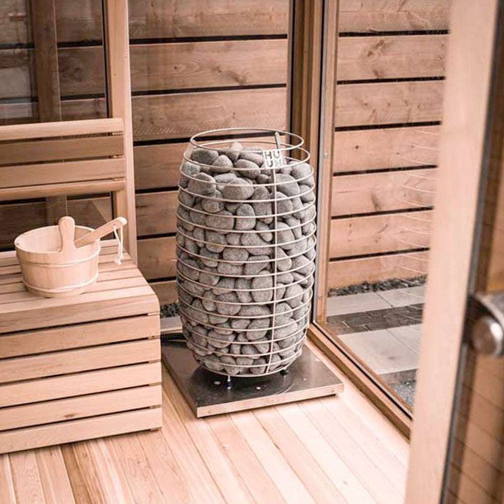 Orion Outdoor Cedar Sauna with Insulation • Log Furniture and More