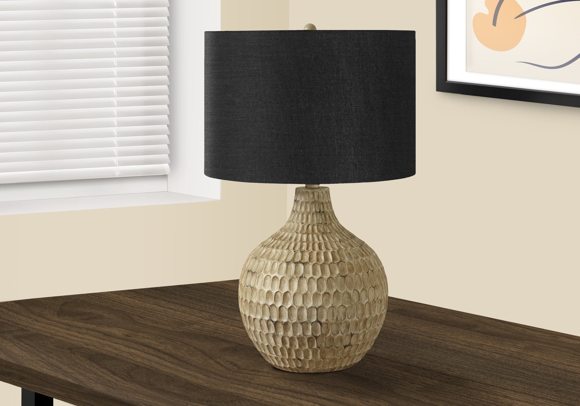 fashionable 25"h gourd shaped table lamp
