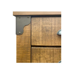 Iron Corner 5 Drawer Hiboy Chest