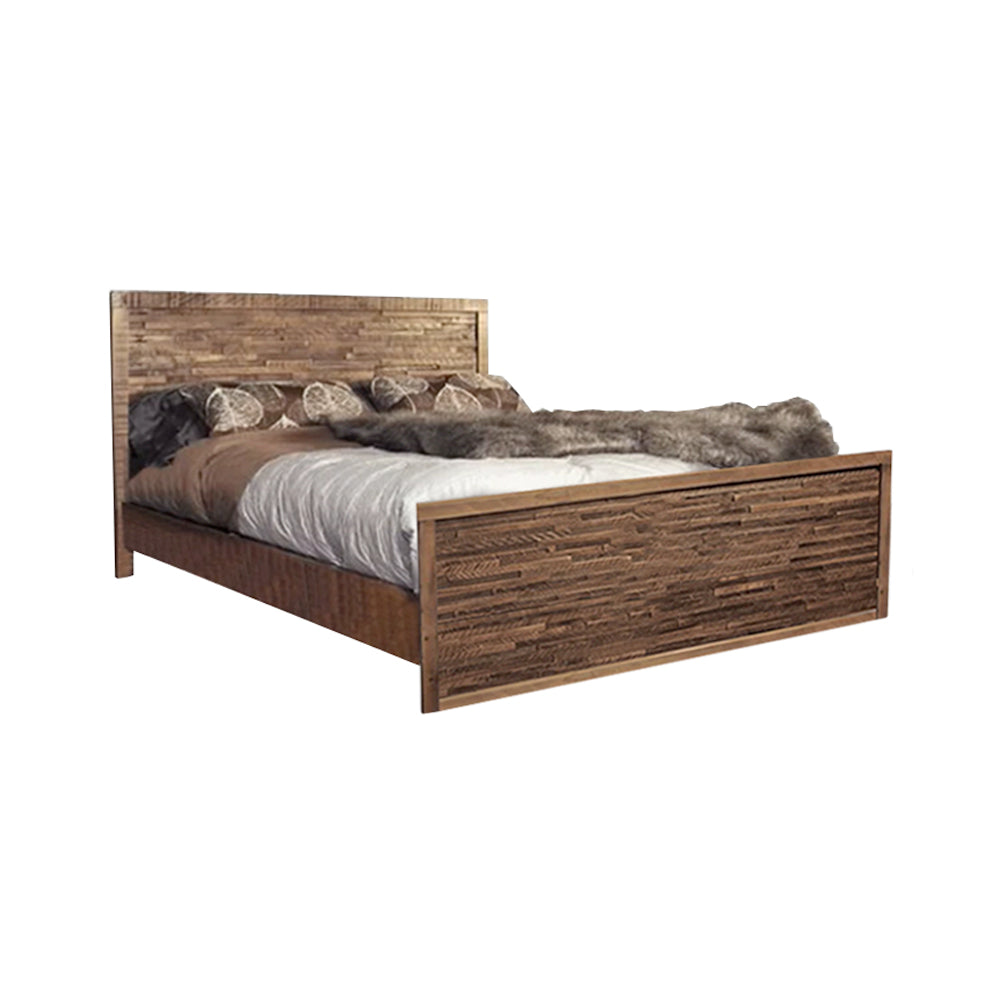 platform bed by log furniture