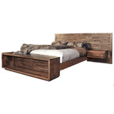 log furniture platform bed