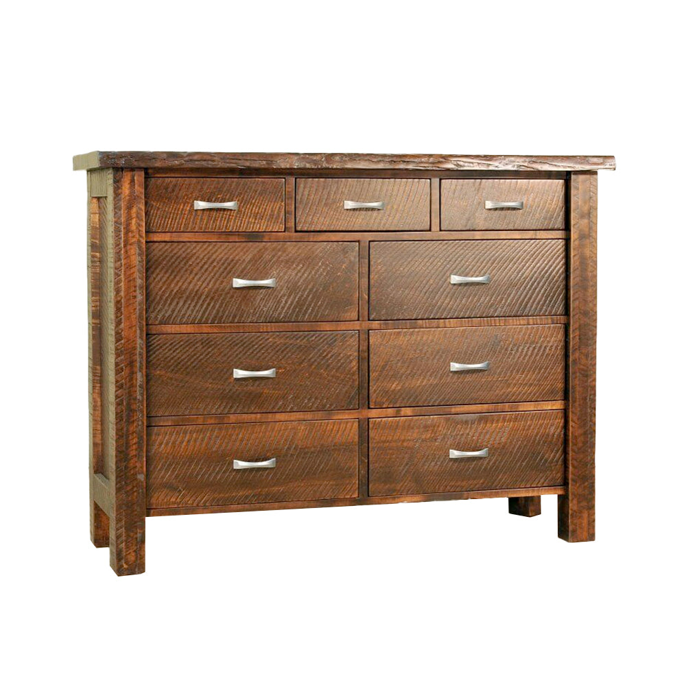 Live Edge 9 Drawer Dresser