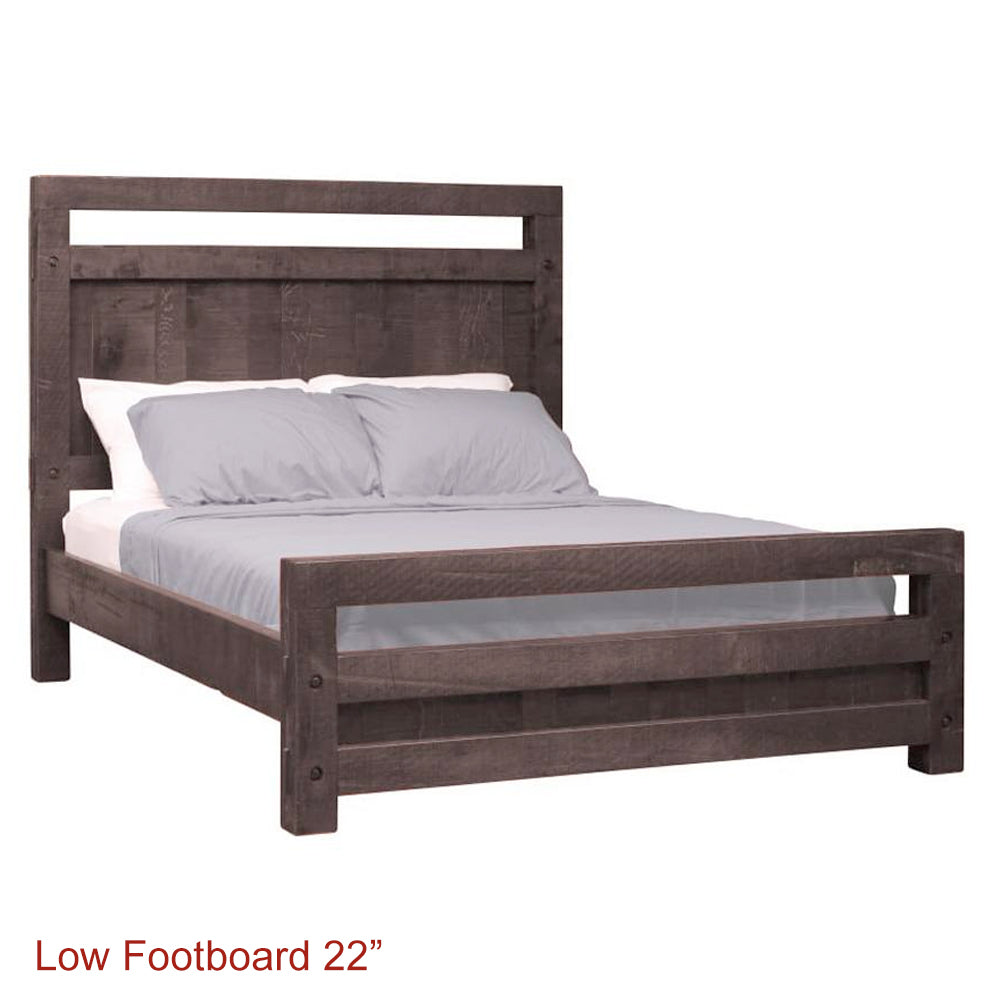 low profile footboard bed