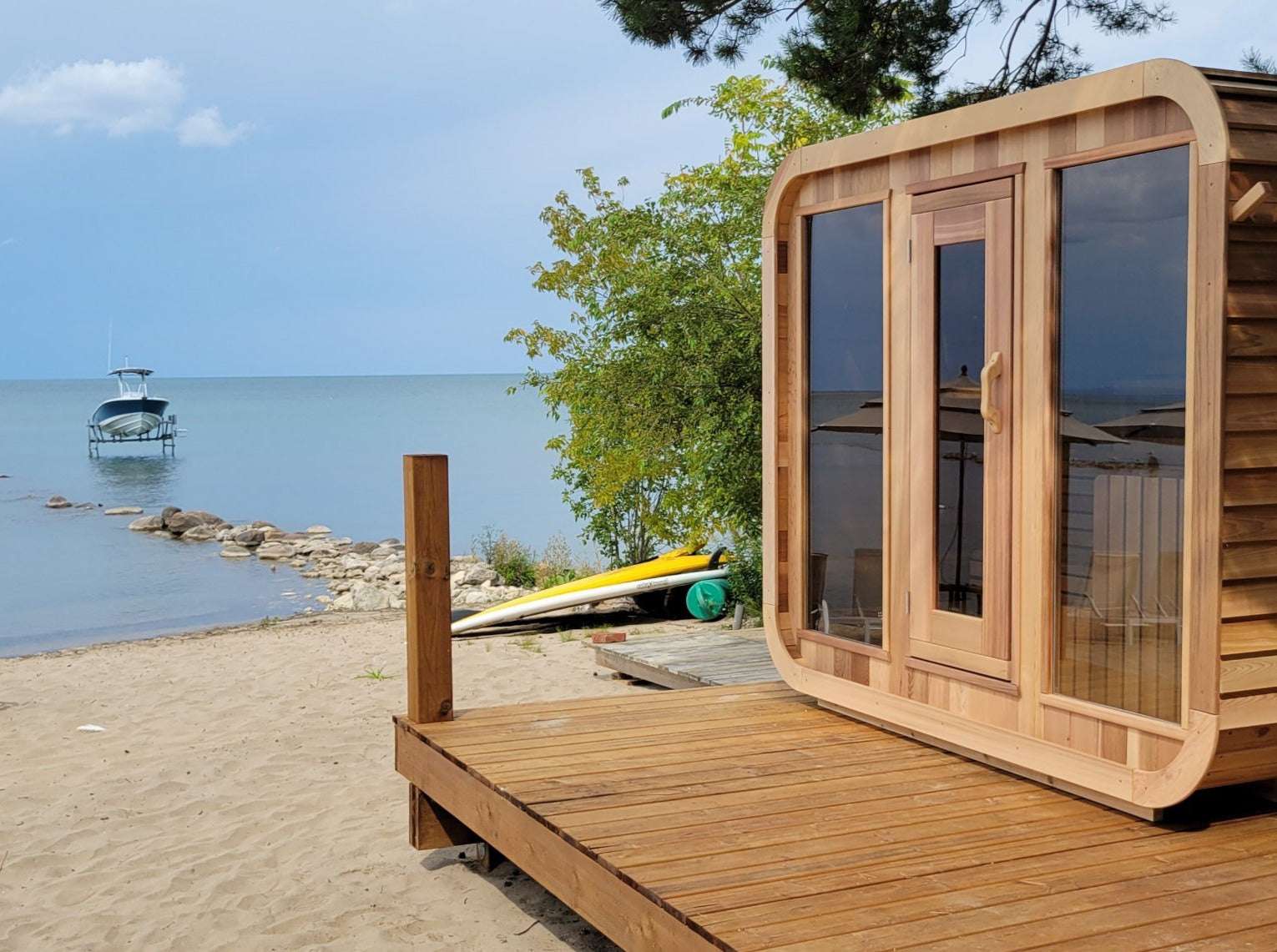 Customized Luna Sauna • Log Furniture and More