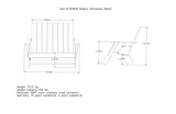 Modern Adirondack Bench