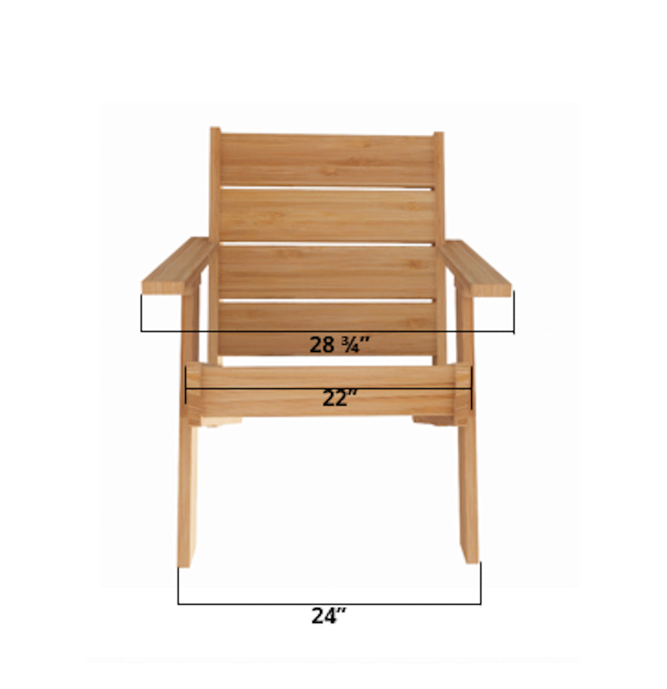 Modern Cedar Outdoor Chair Dimensions