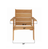 Modern Cedar Outdoor Chair Dimensions