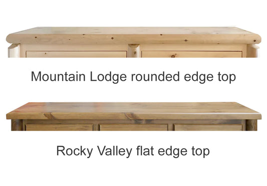 Mountain Lodge and Rocky Valley Top Edge Examples