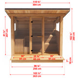 Knotty Cedar Mountain View Timber Frame Outdoor Sauna