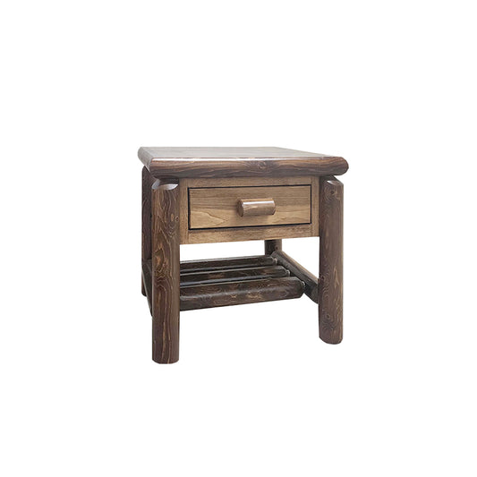 Mountain Lodge 1 Drawer Log Night Stand