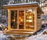 Mountain View Sauna in the Winter
