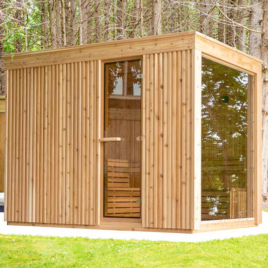 Neptune Outdoor Cedar Sauna with Insulation