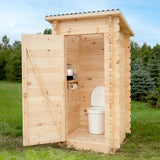 Outdoor Cabin Washroom with Toilet
