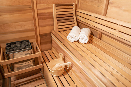 Electric heater of modern sauna