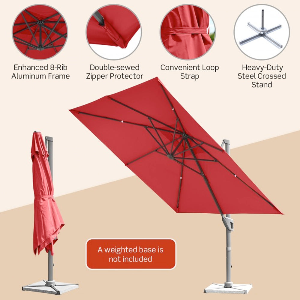 Patio Offset Cantilever Umbrella Details