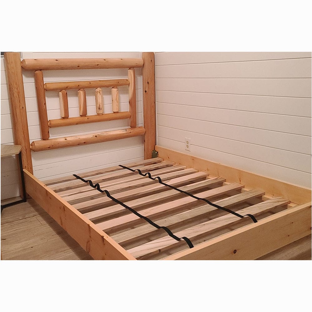Log Platform Bed – Log Furniture and More