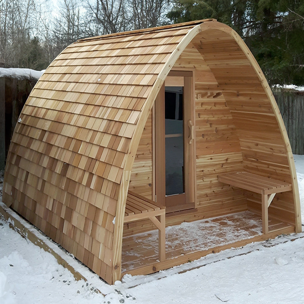 Pod Sauna with Shingles