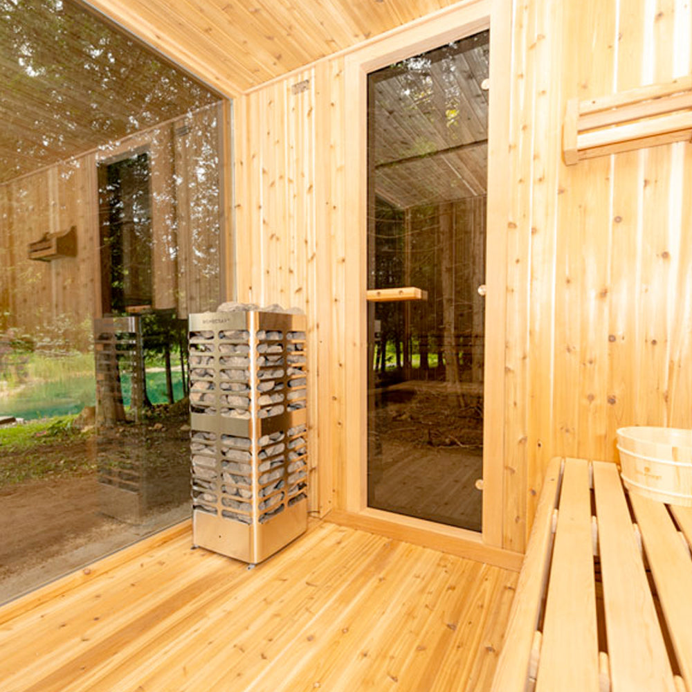 Neptune Sauna Interior with Revive Electric Heater