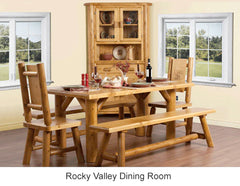 Rocky Valley/Mountain Lodge Corner Buffet with Hutch